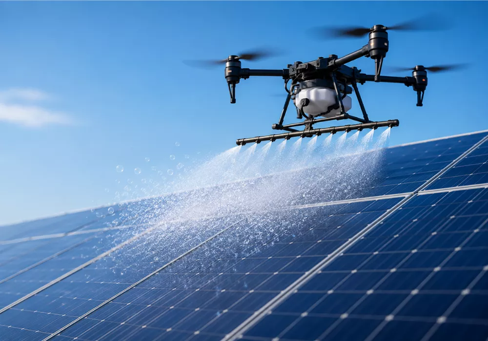 Safer Cleaning with Nanobubble Drones 