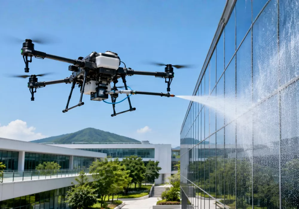 Safer Cleaning with Nanobubble Drones 